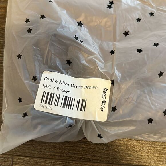 Princess Polly Drake Mini Dress Brown - Picture 7 of 7